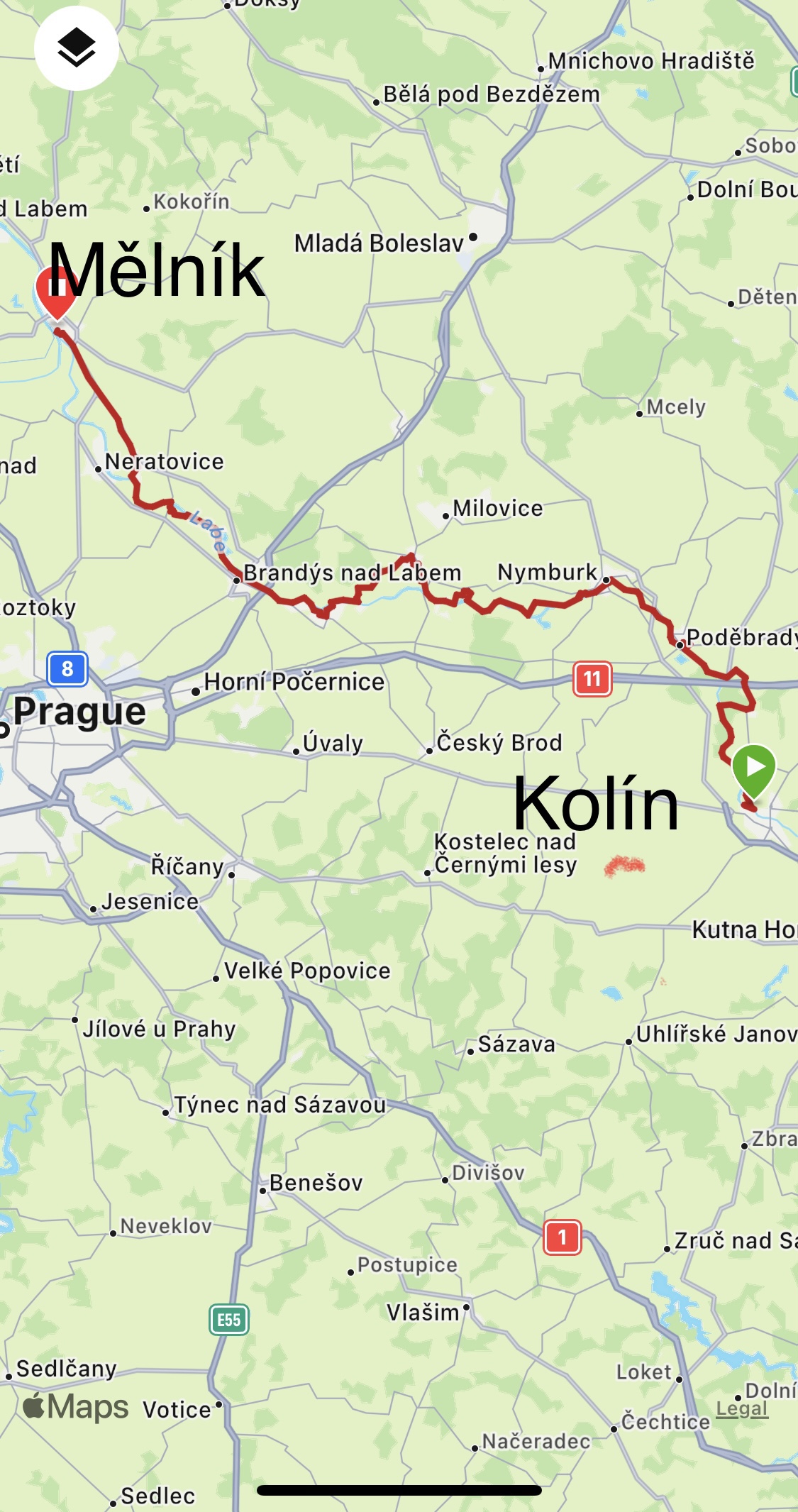 Day 6 from Kolín to Mělník