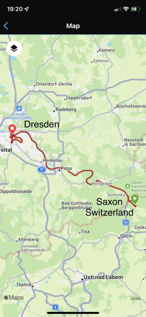 80km From the Czech-Saxon Switzerland to Dresden