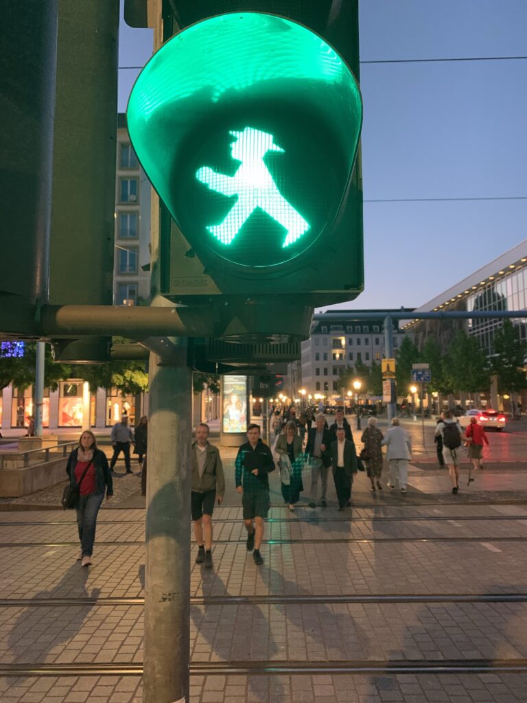 The original East Germany “walk signal”. Thanks for keeping this tradition!