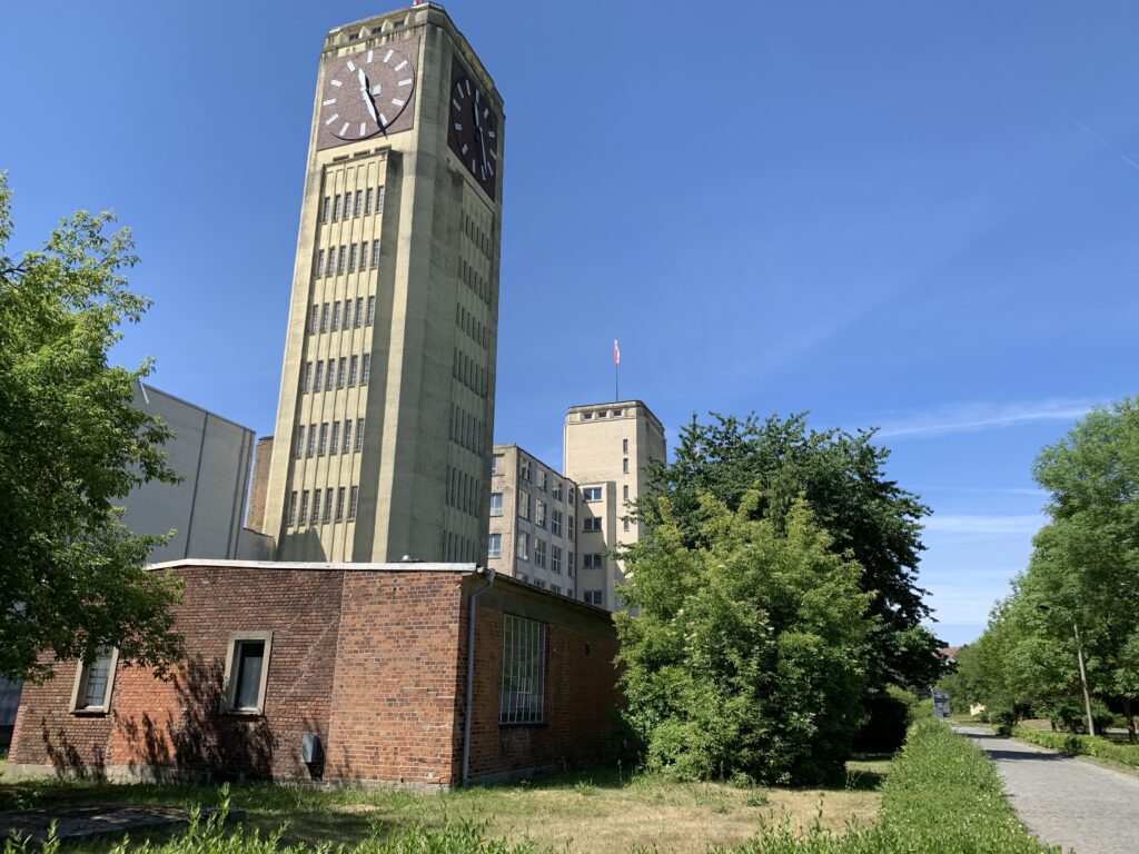 Wittenberge. If your grandma had a 'Singer' or 'Veritas' sewing machine, then it was from this, now abandoned, factory.