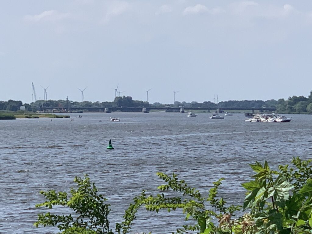 Elbe approaching Hamburg